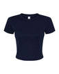 BELLA + CANVAS 1010 - Women's Micro Rib Baby Tee - Solid Navy Blend