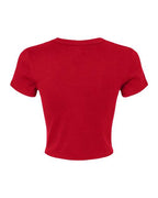 BELLA + CANVAS 1010 - Women's Micro Rib Baby Tee - Solid Red Blend