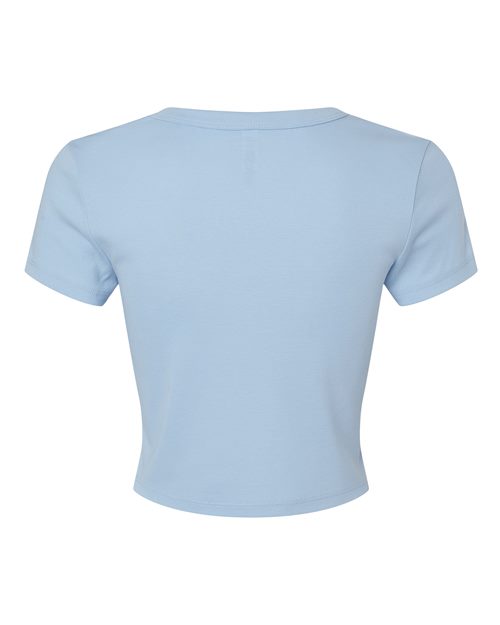 BELLA + CANVAS 1010 - Women's Micro Rib Baby Tee - Solid Baby Blue Blend