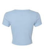 BELLA + CANVAS 1010 - Women's Micro Rib Baby Tee - Solid Baby Blue Blend