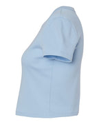 BELLA + CANVAS 1010 - Women's Micro Rib Baby Tee - Solid Baby Blue Blend