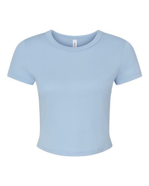BELLA + CANVAS 1010 - Women's Micro Rib Baby Tee - Solid Baby Blue Blend