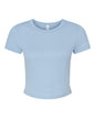 BELLA + CANVAS 1010 - Women's Micro Rib Baby Tee - Solid Baby Blue Blend