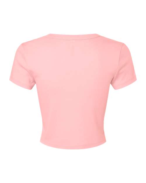 BELLA + CANVAS 1010 - Women's Micro Rib Baby Tee - Solid Pink Blend