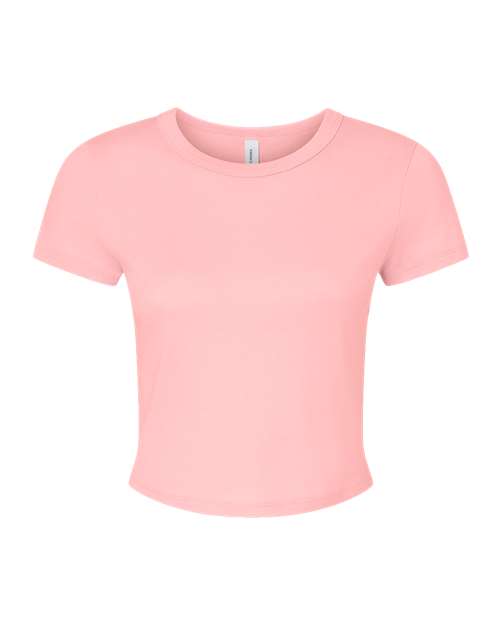 BELLA + CANVAS 1010 - Women's Micro Rib Baby Tee - Solid Pink Blend