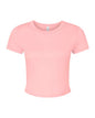 BELLA + CANVAS 1010 - Women's Micro Rib Baby Tee - Solid Pink Blend