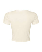 BELLA + CANVAS 1010 - Women's Micro Rib Baby Tee - Solid Natural Blend