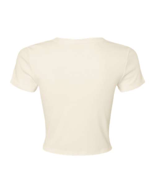 BELLA + CANVAS 1010 - Women's Micro Rib Baby Tee - Solid Natural Blend