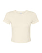 BELLA + CANVAS 1010 - Women's Micro Rib Baby Tee - Solid Natural Blend