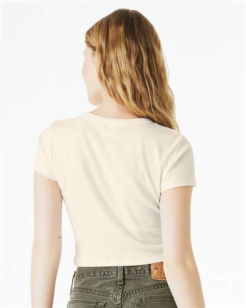 BELLA + CANVAS 1010 - Women's Micro Rib Baby Tee - Solid Natural Blend
