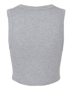 BELLA + CANVAS 1013 - Women's Micro Rib Muscle Crop Tank - Athletic Heather