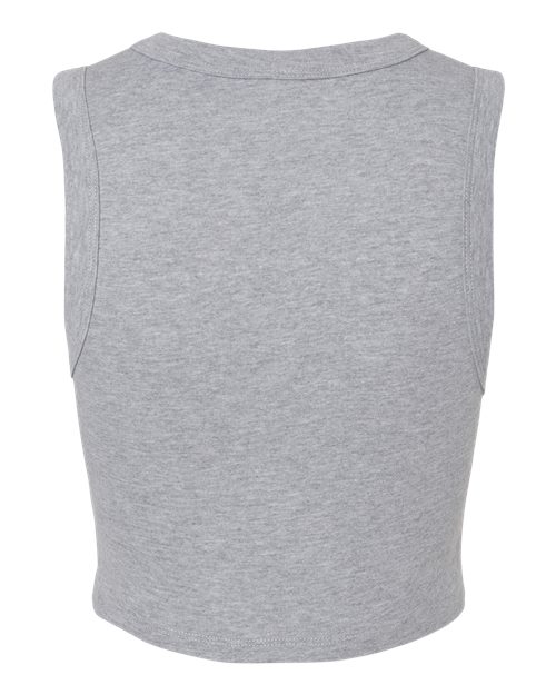 BELLA + CANVAS 1013 - Women's Micro Rib Muscle Crop Tank - Athletic Heather