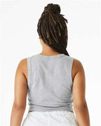 BELLA + CANVAS 1013 - Women's Micro Rib Muscle Crop Tank - Athletic Heather