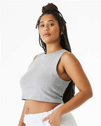 BELLA + CANVAS 1013 - Women's Micro Rib Muscle Crop Tank - Athletic Heather