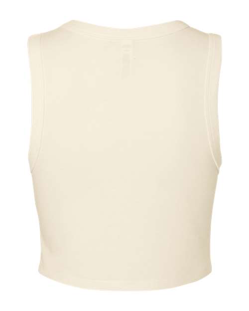 BELLA + CANVAS 1013 - Women's Micro Rib Muscle Crop Tank - Solid Natural Blend