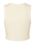 BELLA + CANVAS 1013 - Women's Micro Rib Muscle Crop Tank - Solid Natural Blend