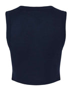 BELLA + CANVAS 1013 - Women's Micro Rib Muscle Crop Tank - Solid Navy Blend