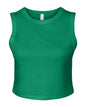 BELLA + CANVAS 1013 - Women's Micro Rib Muscle Crop Tank - Solid Kelly Blend