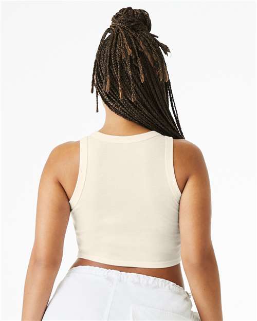 BELLA + CANVAS 1019 - Women's Micro Rib Racer Tank - Solid Natural Blend