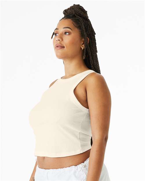 BELLA + CANVAS 1019 - Women's Micro Rib Racer Tank - Solid Natural Blend