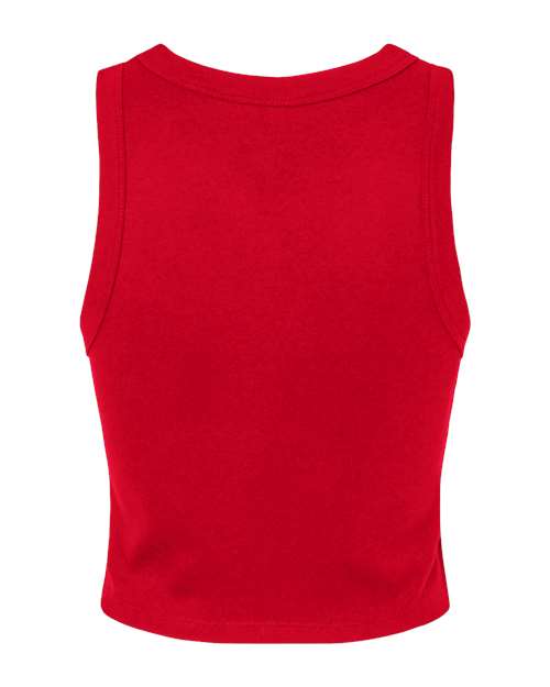 BELLA + CANVAS 1019 - Women's Micro Rib Racer Tank - Solid Red Blend