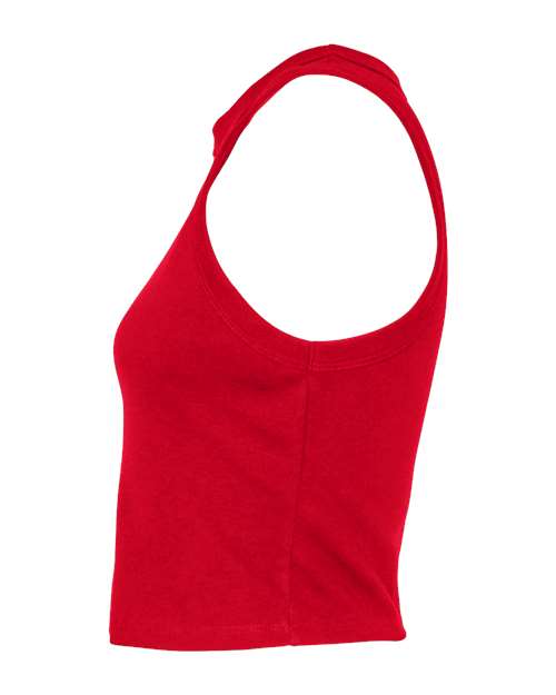 BELLA + CANVAS 1019 - Women's Micro Rib Racer Tank - Solid Red Blend