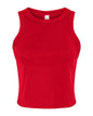 BELLA + CANVAS 1019 - Women's Micro Rib Racer Tank - Solid Red Blend