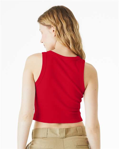 BELLA + CANVAS 1019 - Women's Micro Rib Racer Tank - Solid Red Blend