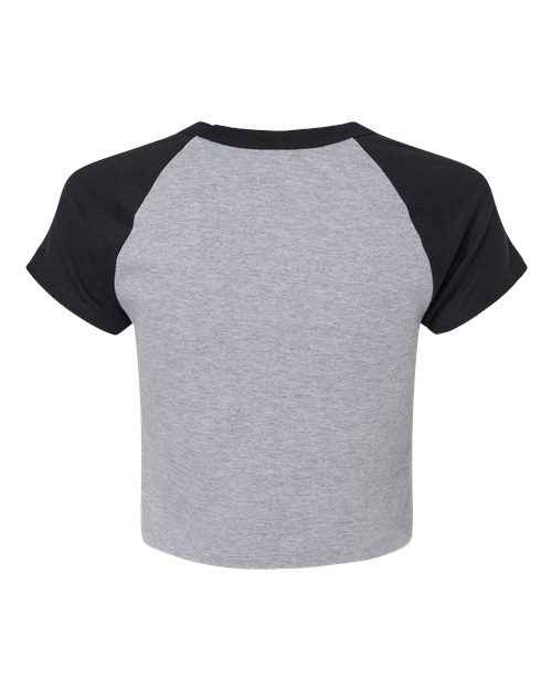 BELLA + CANVAS 1201 - Women's Micro Rib Raglan Baby Tee