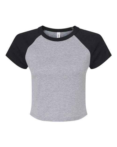 BELLA + CANVAS 1201 - Women's Micro Rib Raglan Baby Tee