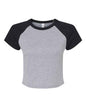 BELLA + CANVAS 1201 - Women's Micro Rib Raglan Baby Tee