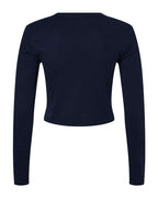BELLA + CANVAS 1501 - Women's Micro Rib Long Sleeve Baby Tee - Solid Navy Blend