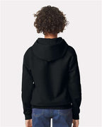 Gildan SF500B - Youth Softstyle Midweight Hooded Sweatshirt - Black