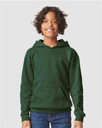 Gildan SF500B - Youth Softstyle Midweight Hooded Sweatshirt - Forest Green