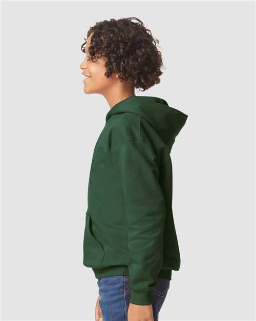 Gildan SF500B - Youth Softstyle Midweight Hooded Sweatshirt - Forest Green