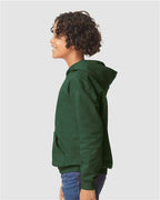 Gildan SF500B - Youth Softstyle Midweight Hooded Sweatshirt - Forest Green