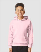 Gildan SF500B - Youth Softstyle Midweight Hooded Sweatshirt - Light Pink