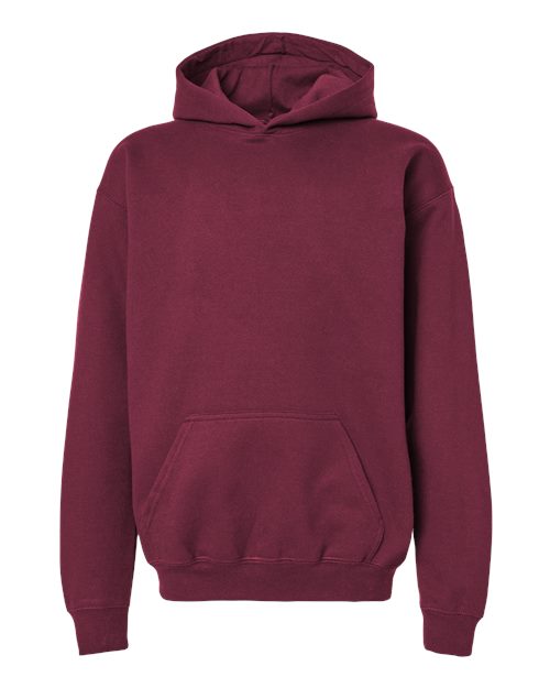 Gildan SF500B - Youth Softstyle Midweight Hooded Sweatshirt - Maroon