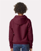 Gildan SF500B - Youth Softstyle Midweight Hooded Sweatshirt - Maroon