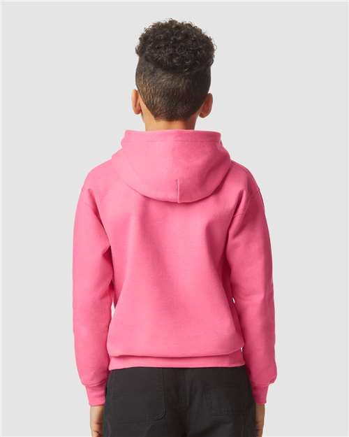 Gildan SF500B - Youth Softstyle Midweight Hooded Sweatshirt - Pink Lemonade