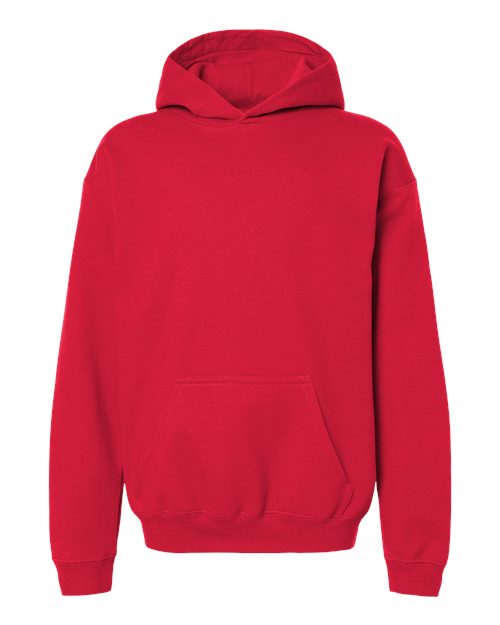 Gildan SF500B - Youth Softstyle Midweight Hooded Sweatshirt - Red