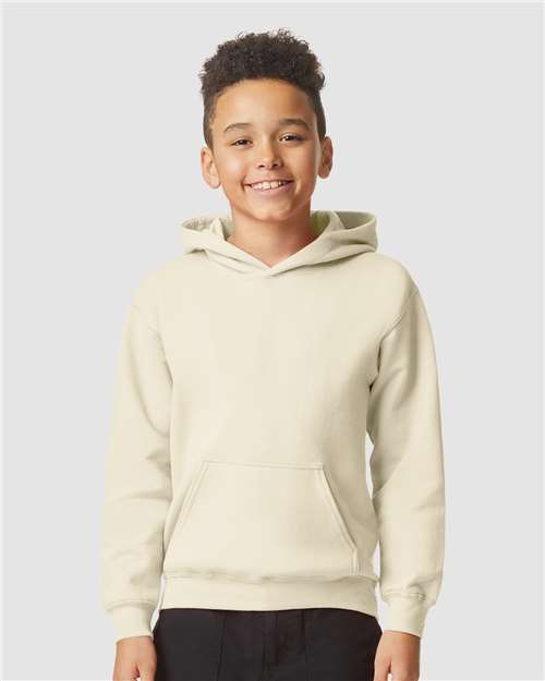 Gildan SF500B - Youth Softstyle Midweight Hooded Sweatshirt - Sand