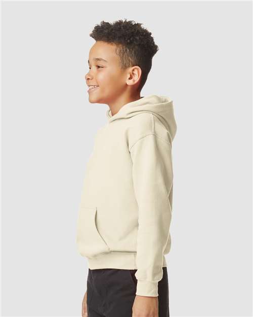 Gildan SF500B - Youth Softstyle Midweight Hooded Sweatshirt - Sand