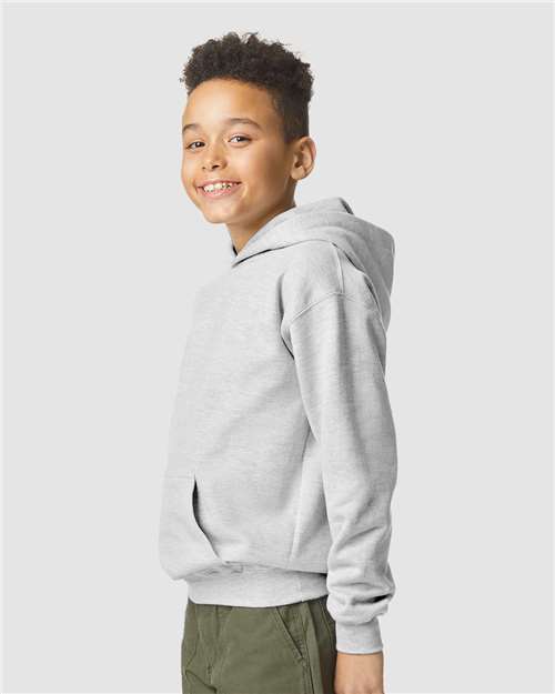 Gildan SF500B - Youth Softstyle Midweight Hooded Sweatshirt - Sport Grey