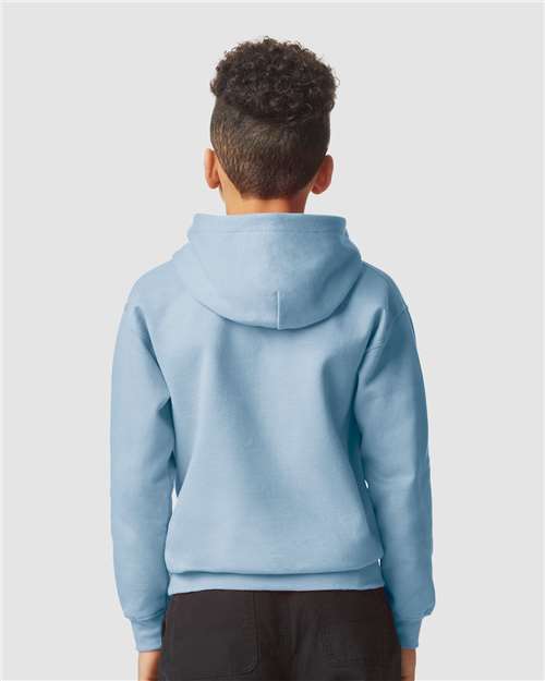 Gildan SF500B - Youth Softstyle Midweight Hooded Sweatshirt - Stone Blue