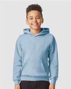 Gildan SF500B - Youth Softstyle Midweight Hooded Sweatshirt - Stone Blue