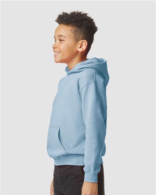 Gildan SF500B - Youth Softstyle Midweight Hooded Sweatshirt - Stone Blue