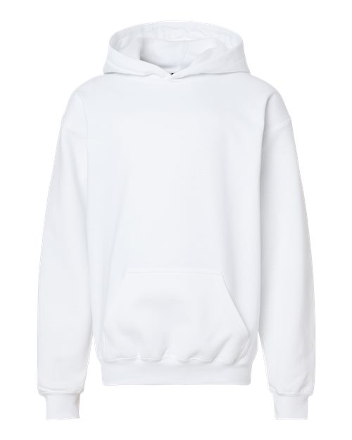 Gildan SF500B - Youth Softstyle Midweight Hooded Sweatshirt - White