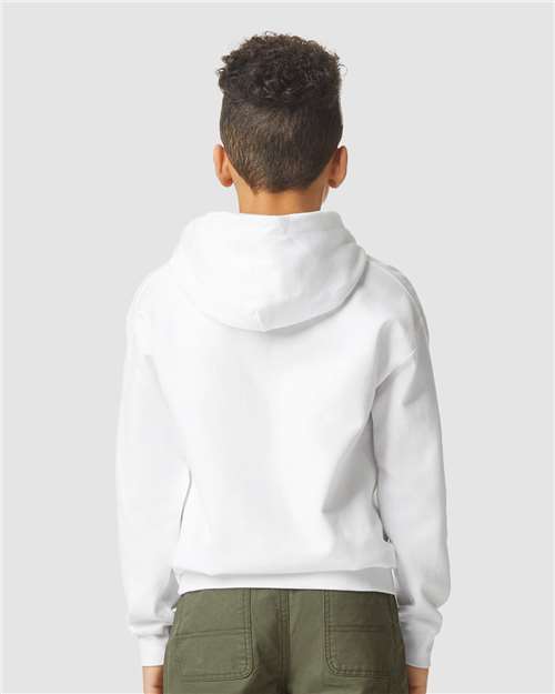 Gildan SF500B - Youth Softstyle Midweight Hooded Sweatshirt - White