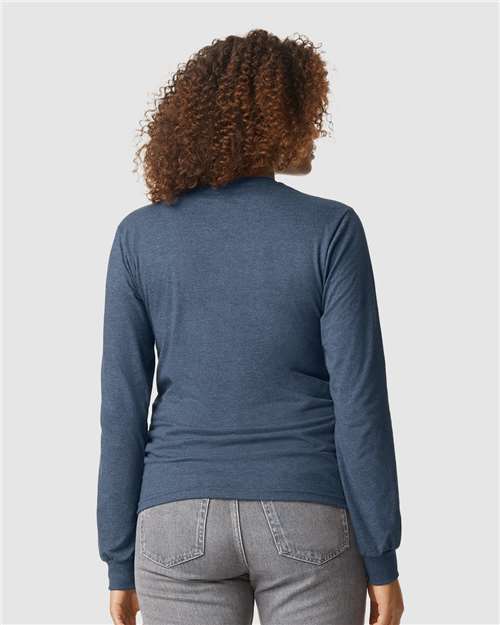Gildan 64440CVC - Unisex Softstyle CVC Long Sleeve T-Shirt - Navy Mist